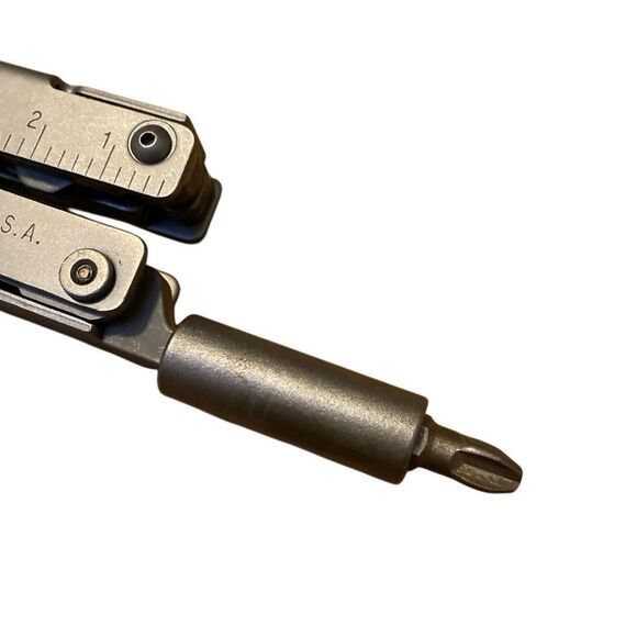 Gerber 55800 Multi-Plier Stainless Finish Bit Driver Bits Cloth Sheath USA Rare - Picture 6 of 16